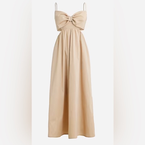 J. Crew Dresses & Skirts - New J. Crew Collection bow-front cutout midi dress in stretch taffeta!!!